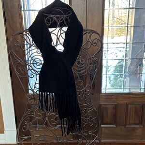 Black CASHMERE men’s scarf